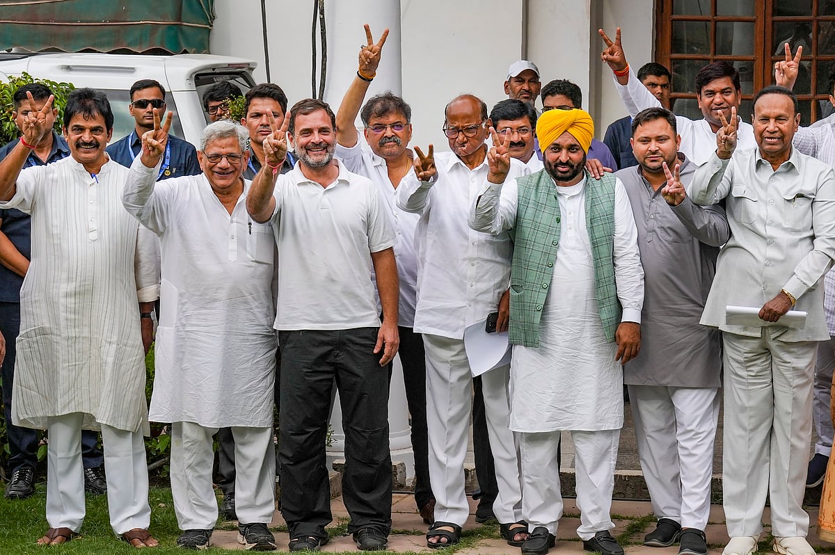 PTI : INDIA bloc leaders meeting in Delhi New Delhi